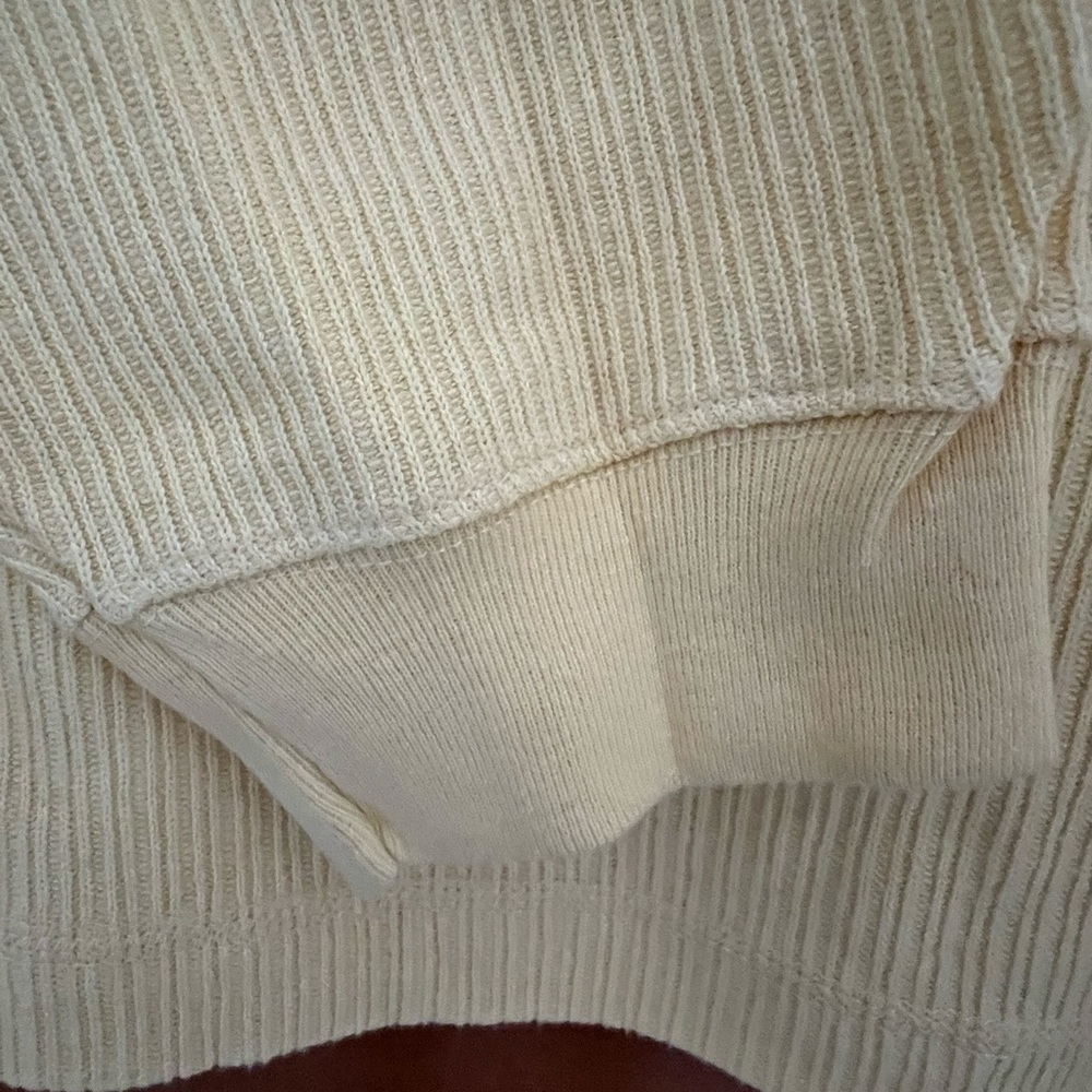 Architect Cream Ribbed Button-Up Shirt - Picture 6 of 7
